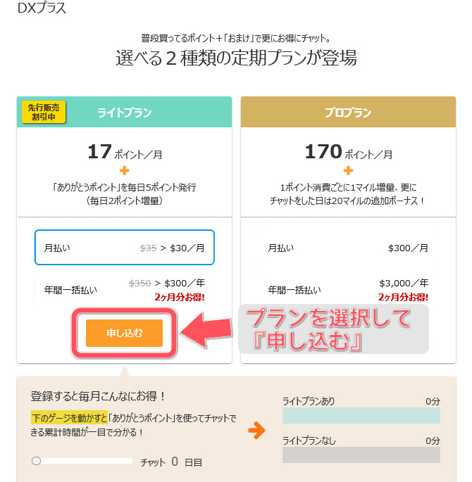 DXライブの『DXプラス』に入会体験！メリット・デメリットを紹介　DXプラスプラン選択